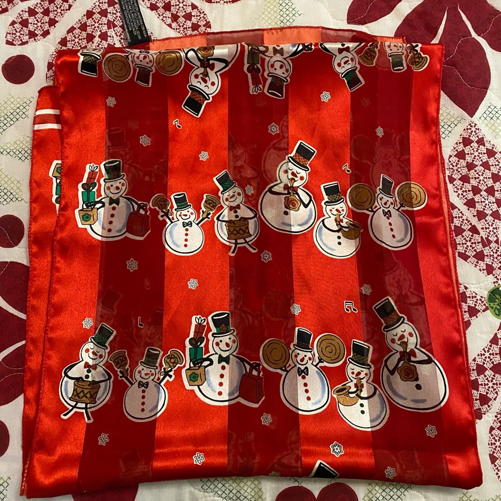 Snowman scarf - Picture 3 of 3